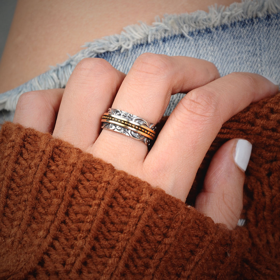 Sterling Silver Spinner Ring