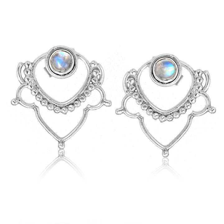Silver Moonstone Earrings