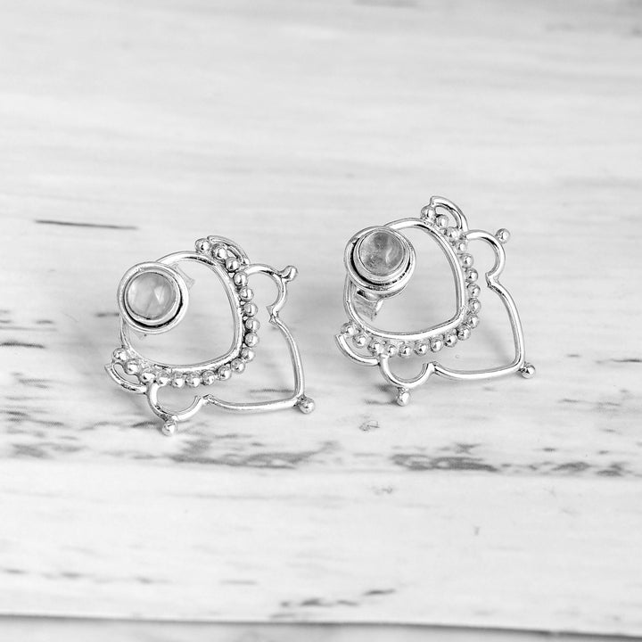 Silver Moonstone Earrings
