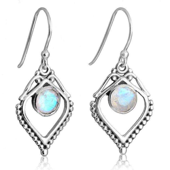 Silver Moonstone Earrings