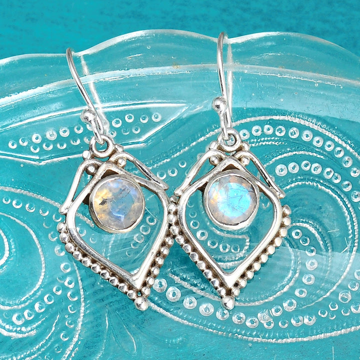 Silver Moonstone Earrings