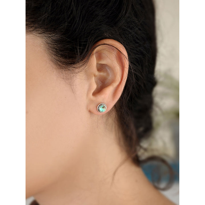 Turquoise Earrings Sterling Silver