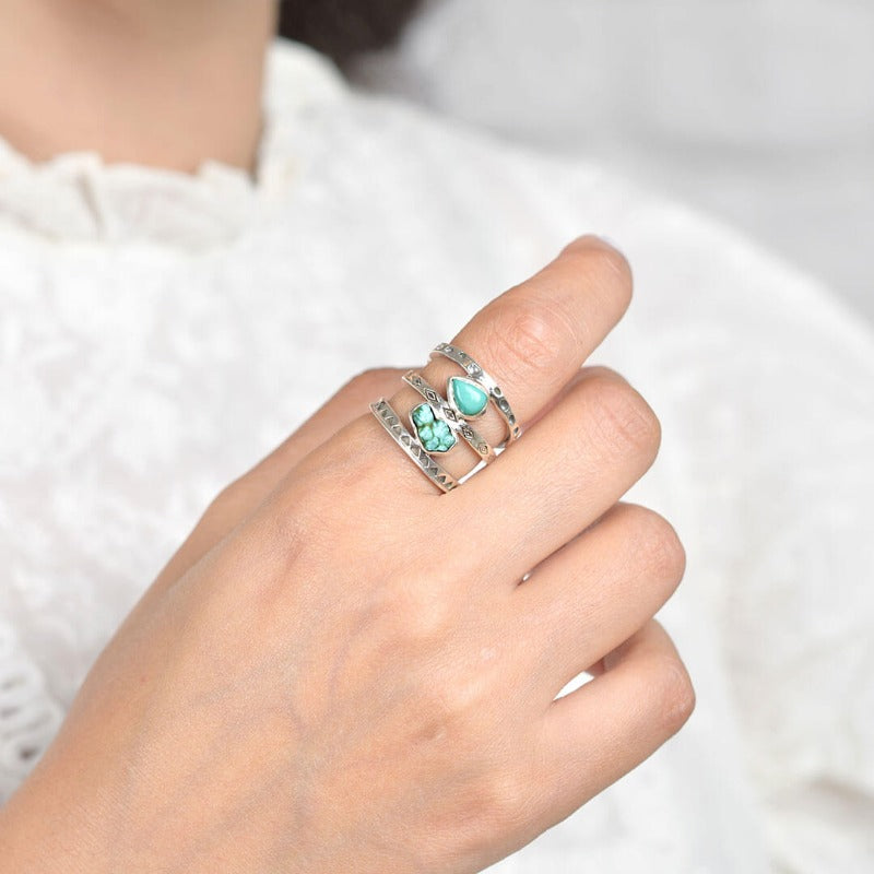 Arc Turquoise Ring – Stitch and Stone